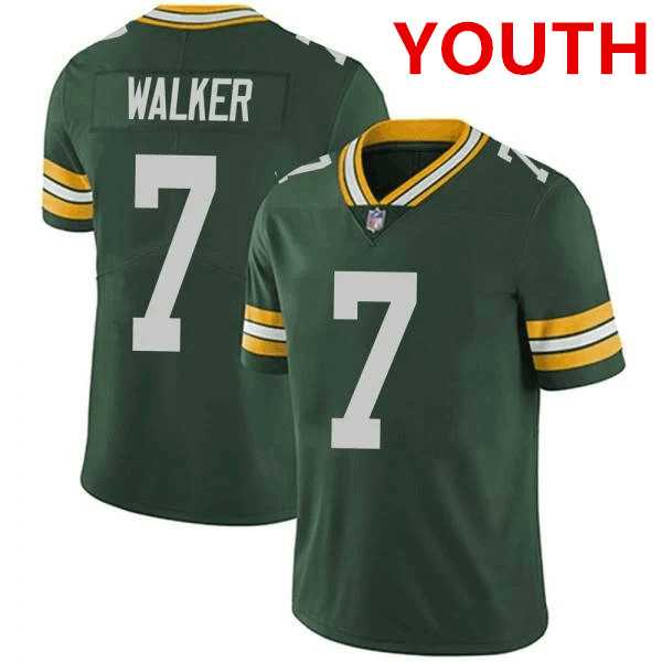 Youth Green Bay Packers #7 Quay Walker Green Vapor Untouchable Limited Stitched Jersey Dzhi